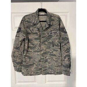 U.S. AIR FORCE OFFICIAL Men's Camo Utility Jacket Uniform Size 42 Long (Read)